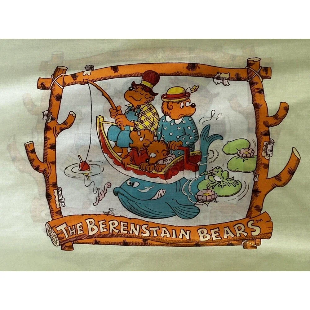 Vintage Lady Pepperell Berenstain Bears Standard Pillowcase Pillow Case 1980's